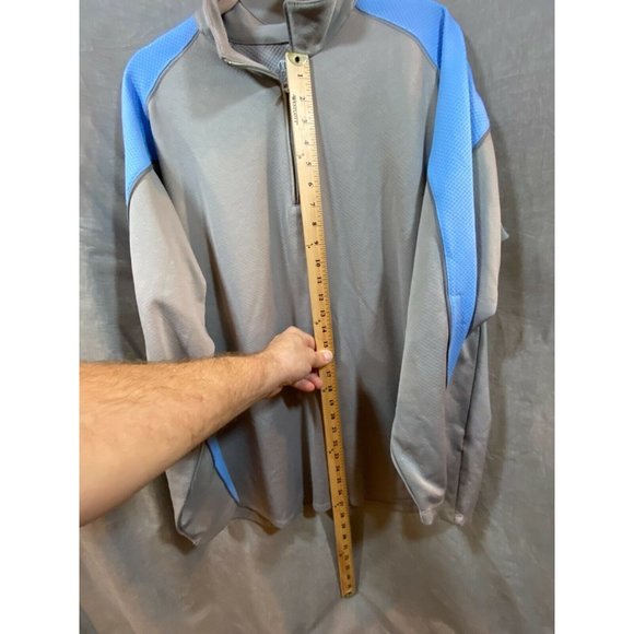 Holloway Shirt Adult Extra Large Gray Blue 1/4 Zip Sweatshirt Mens.‎ - Picture 7 of 8